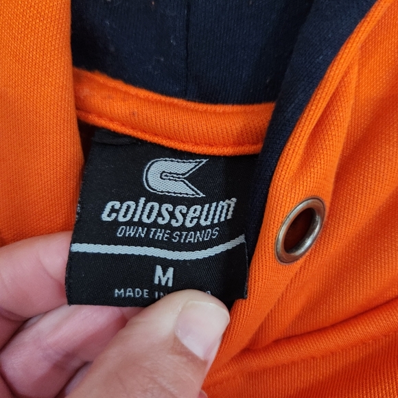 Colosseum Illinois University Orange Hoodie Size M - Picture 3 of 4